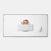 Conception de vecteur de chat de Noël Cheers (Clavier et souris)