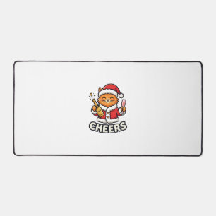 Conception de vecteur de chat de Noël Cheers