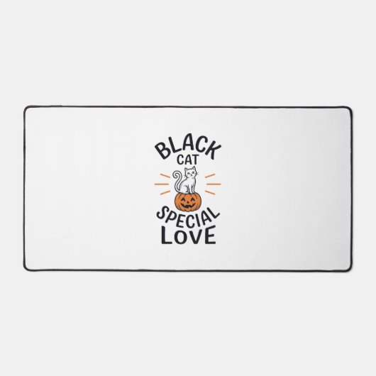 Conception de vecteur de chat noir d'amour spécial (Recto)