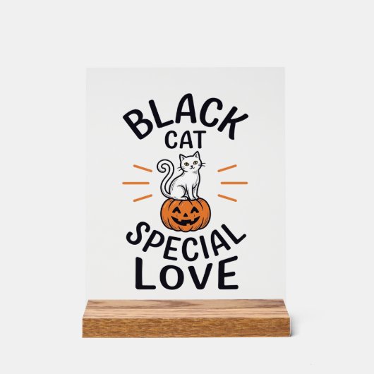Conception de vecteur de chat noir spécial amour H (Recto)