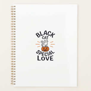 Conception de vecteur de chat noir spécial amour H