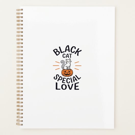 Conception de vecteur de chat noir spécial amour H (Devant)