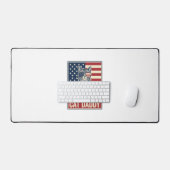 Conception de vecteur de chat patriotique Cat Dadd (Clavier et souris)