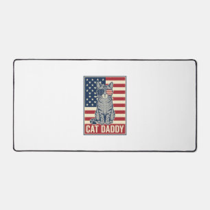 Conception de vecteur de chat patriotique Cat Dadd