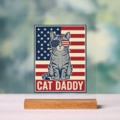 Conception de vecteur de chat patriotique Cat Dadd (Neutre)