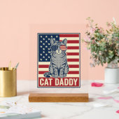 Conception de vecteur de chat patriotique Cat Dadd (Mariage)
