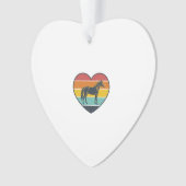 Conception de vecteur de cheval de coeur de couche (devant)
