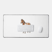 Conception de vecteur de cheval Pinto gravé antiqu (Clavier et souris)