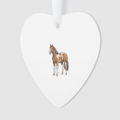 Conception de vecteur de cheval Pinto gravé antiqu (devant)