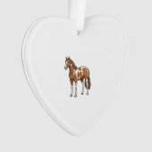 Conception de vecteur de cheval Pinto gravé antiqu (devant)
