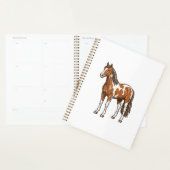 Conception de vecteur de cheval Pinto gravé antiqu (Devant avec enveloppe)