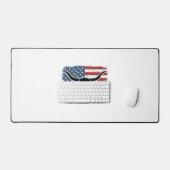 Conception de vecteur de drapeau américain de crân (Clavier et souris)