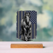 Conception de vecteur de drapeau de cheval de trai (Neutre)