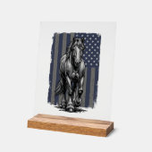 Conception de vecteur de drapeau de cheval de trai (Angle)