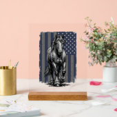 Conception de vecteur de drapeau de cheval de trai (Mariage)
