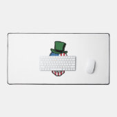 Conception de vecteur de drapeau de crâne de trèfl (Clavier et souris)