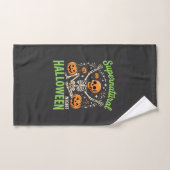 Conception de vecteur de Halloween de squelette su (Serviette à main)