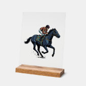 Conception de vecteur de jockey de course de cheva (Angle)