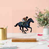 Conception de vecteur de jockey de course de cheva (Mariage)