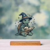 Conception de vecteur de magicien de tortue mignon (Neutre)