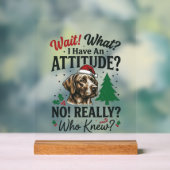 Conception de vecteur de Noël d'attitude de chien (Neutre)