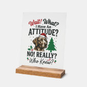 Conception de vecteur de Noël d'attitude de chien (Angle)
