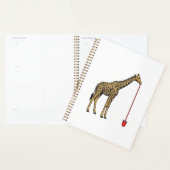 Conception de vecteur de paille à boire de girafe (Devant avec enveloppe)