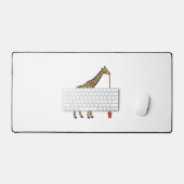 Conception de vecteur de paille à boire de girafe  (Clavier et souris)