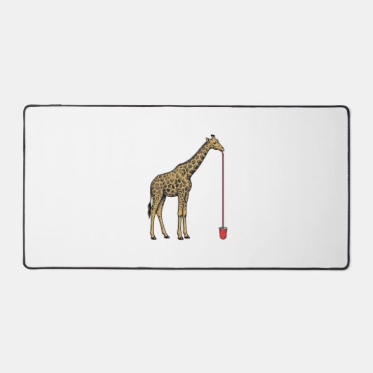 Conception de vecteur de paille à boire de girafe  (Recto)