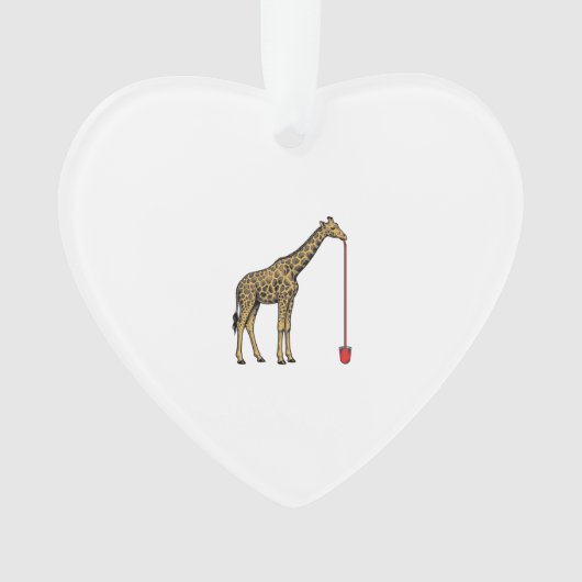 Conception de vecteur de paille à boire de girafe (devant)