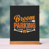Conception de vecteur de parking balai Halloween_1 (Neutre)