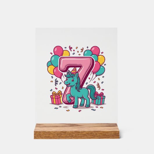 Conception de vecteur de poney mignon de fête d'an (Recto)