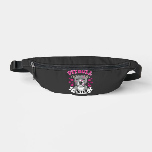 Conception de vecteur de sœur de Pitbull amoureuse (Recto)