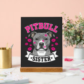 Conception de vecteur de sœur de Pitbull amoureuse (Mariage)