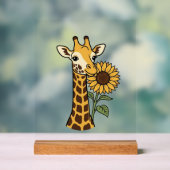 Conception de vecteur de tournesol de girafe vinta (Neutre)