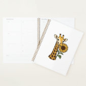 Conception de vecteur de tournesol de girafe vinta (Devant avec enveloppe)