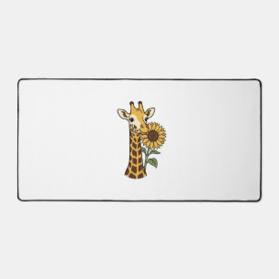 Conception de vecteur de tournesol de girafe vinta