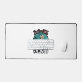Conception de vecteur vintage de fille de Hallowee (Clavier et souris)