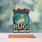 Conception de vecteur vintage de fille de Hallowee (Neutre)
