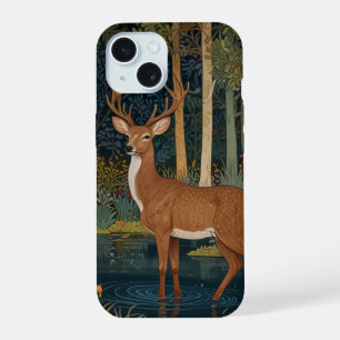 Conception de verdure forestière : Cerf boho rusti