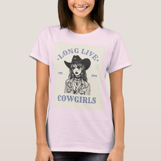 Conception de visage de fille de t-shirt à manches (Devant)