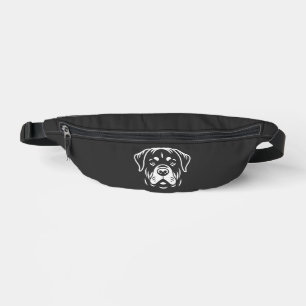 Conception de visage de Rottweiler minimaliste � A