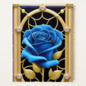 Conception de vitrail Rose Bleue (Dos)
