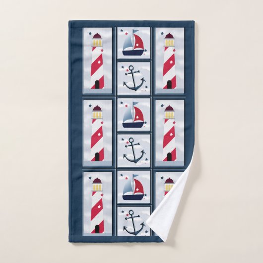 Conception De Voile Nautique (Serviette à main)