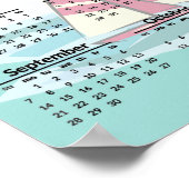 Conception de voiliers de voile Affiche de calendr (Coin)