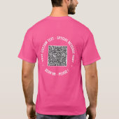 Conception de votre exemple de t-shirt avec code Q (Dos)