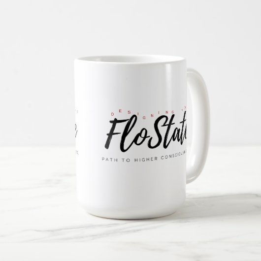 Conception de votre floState Red Lettering Mug (Devant droit)