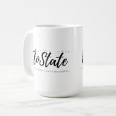 Conception de votre floState Red Lettering Mug (Devant gauche)