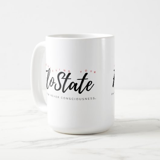 Conception de votre floState Red Lettering Mug (Devant gauche)