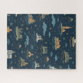 Conception de voyage vintage puzzle (Horizontal)